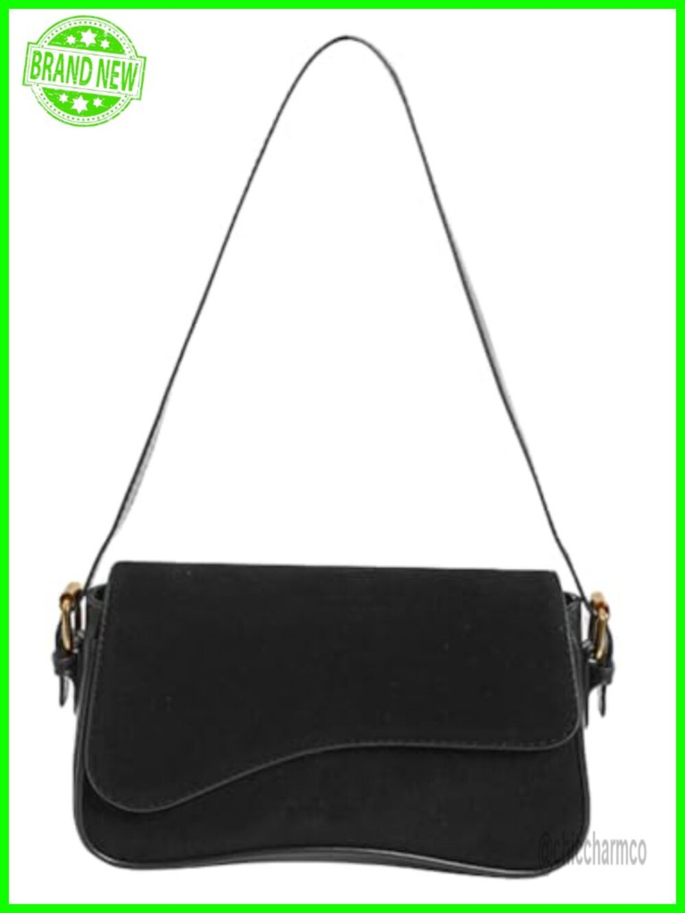 Suede Shoulder Bag Removable Strap Crossbody Tote Handbag Purse
